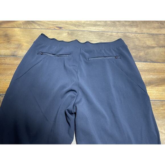 ATHLETA Black Pull On Venice Pintuck Athletic Casual Pants Size Medium - Picture 7 of 12
